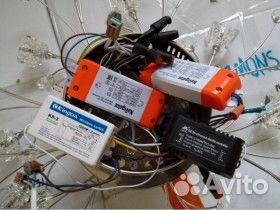 Ремонт люстр, светильников, панели led, с пультом