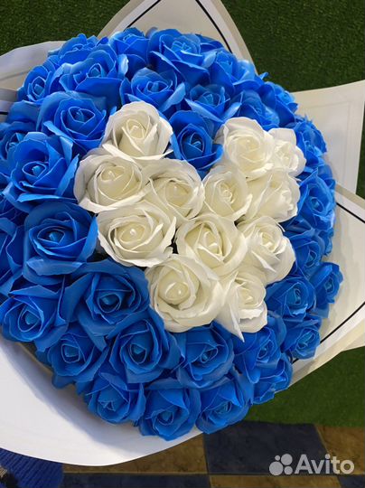 Букет из мыльных роз