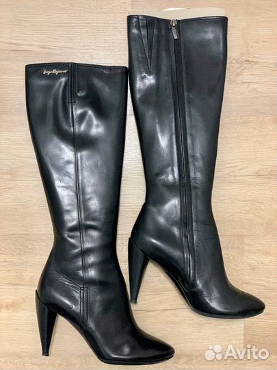 Сапоги осень весна женские кожа 36