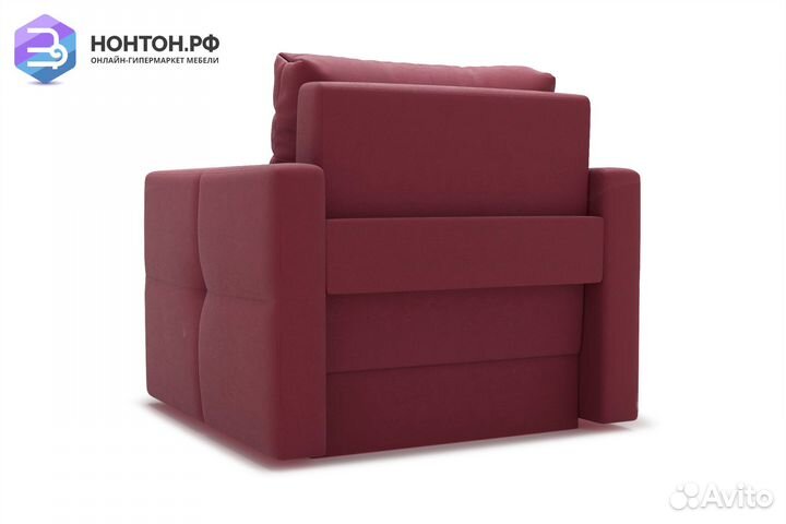 Кресло еврокнижка Вита бордовое