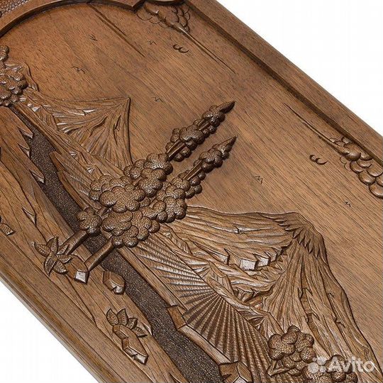 Нарды и шашки резные Долина Арарата 60 х 60 см бук Армения 62482