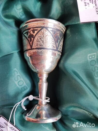 Набор рюмок на 6 персон Кубачи 875 проба