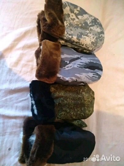 Мужские натуральные варежки