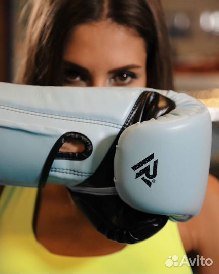 Боксерские перчатки Reyvel PRO training MF голубые