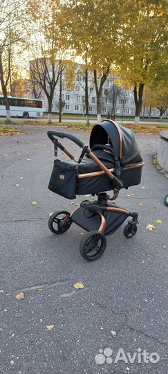 Детские коляски 2 в 1 эко кожа