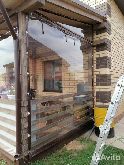 Гибкие окна на веранду