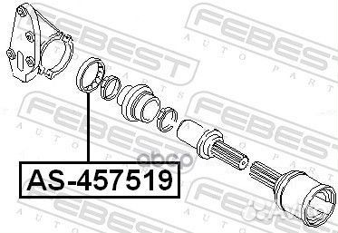 Подшипник приводного вала ford focus II, transi