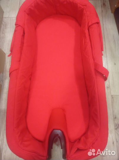 Люлька корзина для коляски Dsland 2 в 1 красная