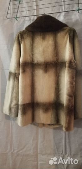 Шуба из стриженного бобра 50