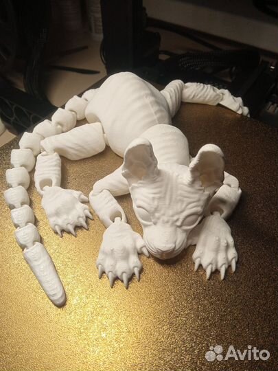 Сфинкс белый 3D печать 36 см