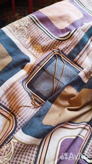 Позолоченная серебряная цепочка