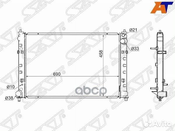 Радиатор Mazda MPV 99-06 MZ0007-AJ Sat