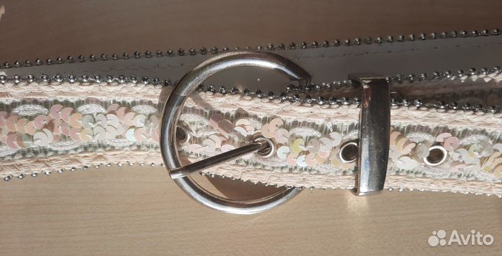 Пояс ремень пайетки на талию 80-92 см