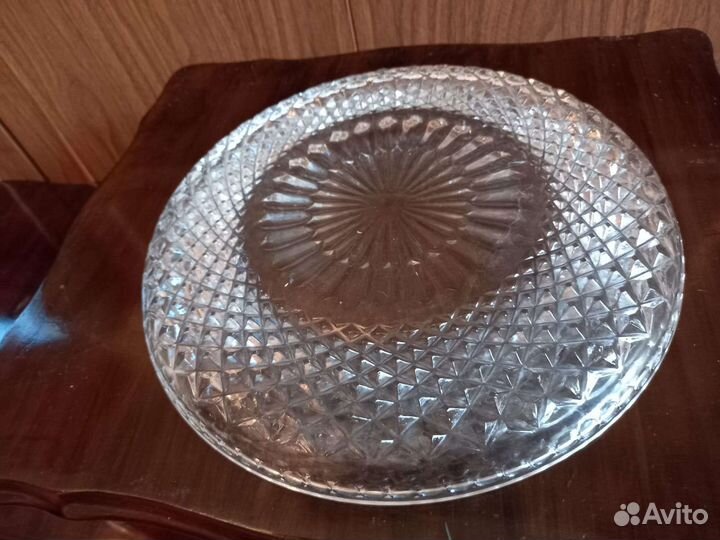 Блюдо винтажное хрустальные СССР
