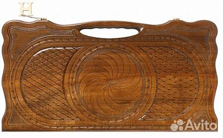 Нарды резные Бесконечность с ручкой Haleyan