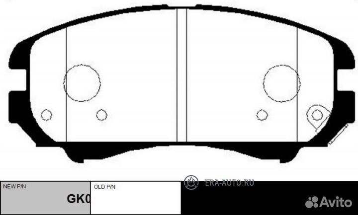 CTR GK0507 Колодки тормозные hyundai tucson/KIA sp