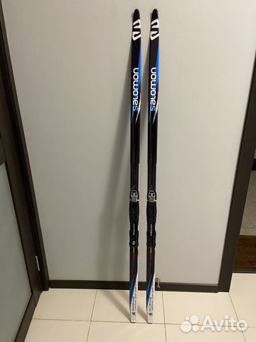 Лыжи беговые коньковые Salomon (+палки, ботинки)