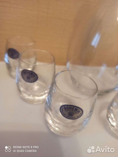 Графин +6 стопок. Чехия