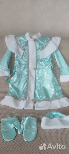 Костюм снегурочки до 134