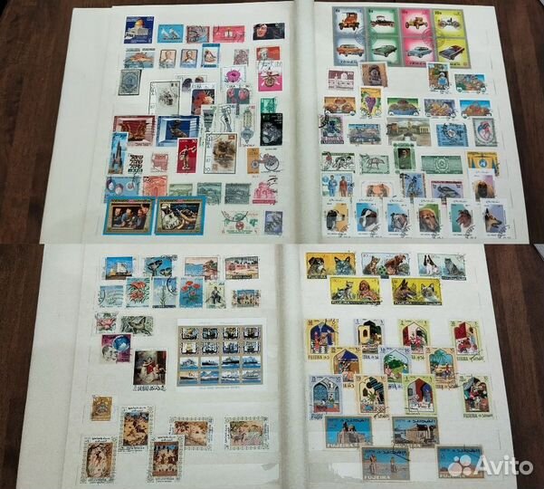 Большой альбом с иностранными марками чист/гаш