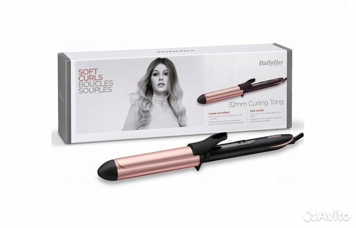 Плойка BaByliss C452E, черн-роз