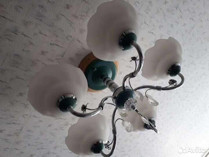 Люстра потолочная большая бу