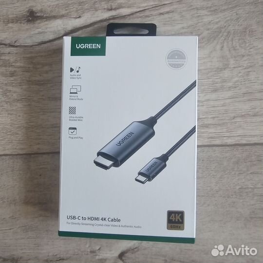 Кабель ugreen hdmi usb c type c оригинал
