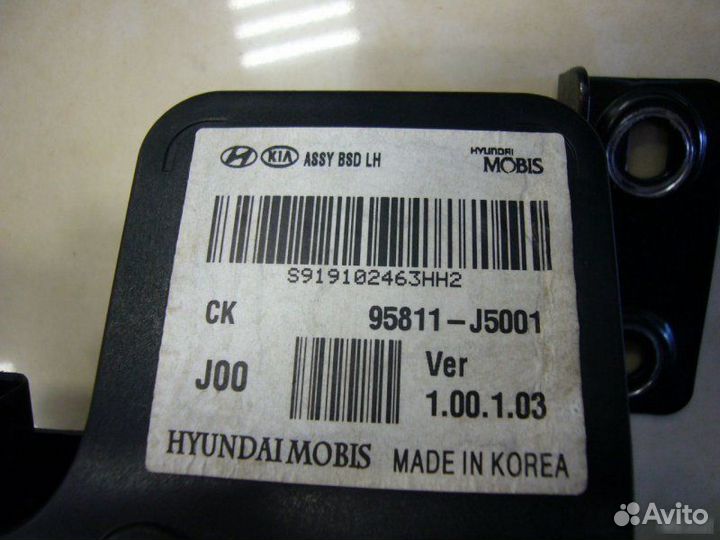 Радар BSD (Слепых зон) левый Kia Stinger седан