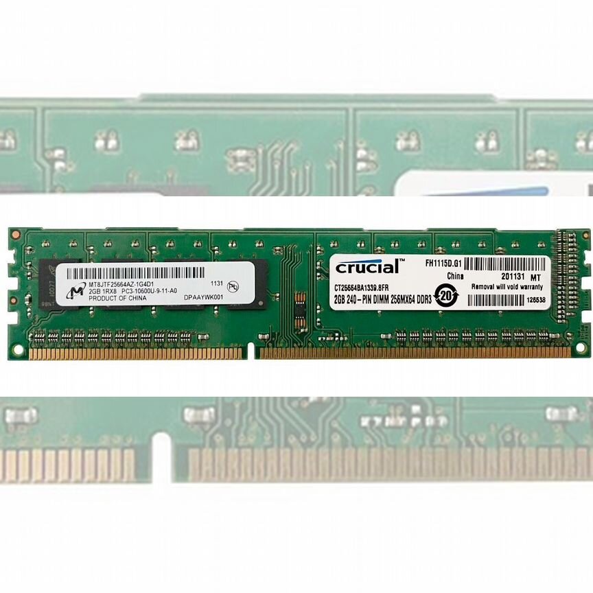 [CT25664BA1339.8FR] Оперативная Память Crucial Ddr2 Ct25664ba1339.8fr