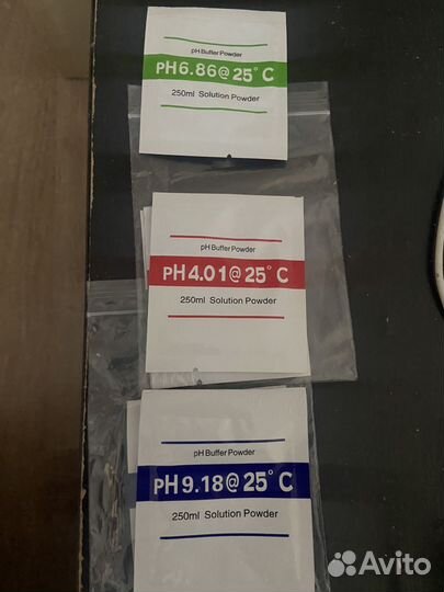 Буферные порошки для калибровки ph метра