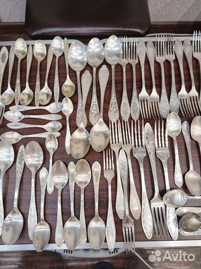 Мельхиоровые ложки вилки наборы СССР