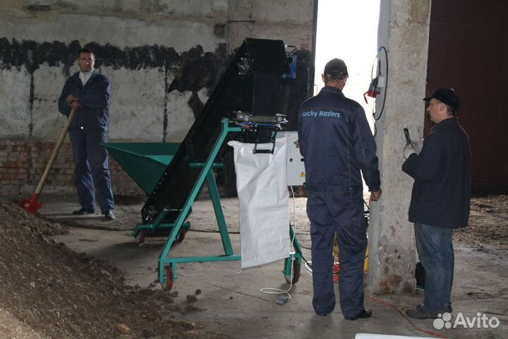 Оборудование (линия) фасовки земли, торфа, грунта