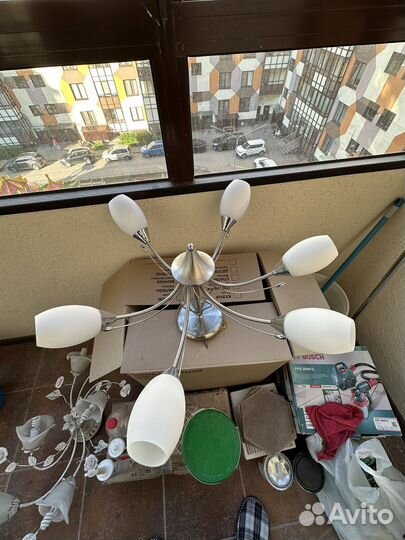Люстры б/у