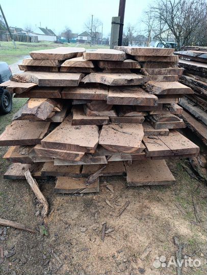 Сырая доска карагач (темная)