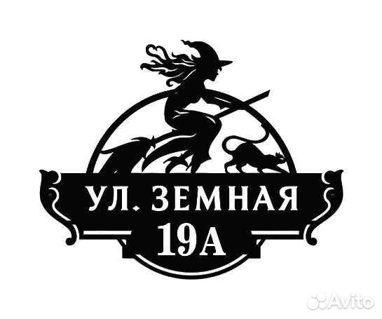 Красивая табличка с адресом