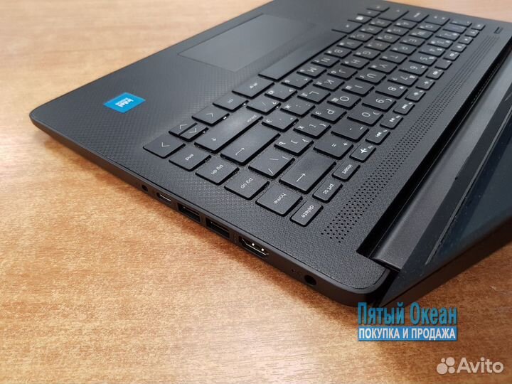 Ноутбук HP 14, Celeron N4500, DDR4, UHD, Гарантия