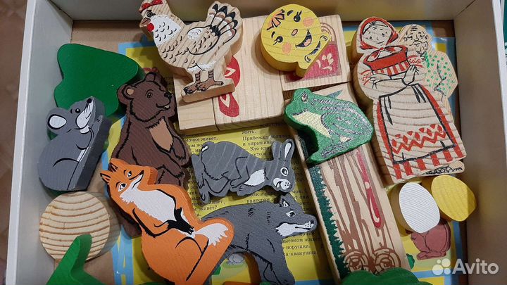 Деревянные игрушки пакетом