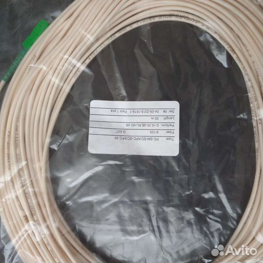 Оптический патчкорд PS-SM-SC/APC-SC/APS-30м