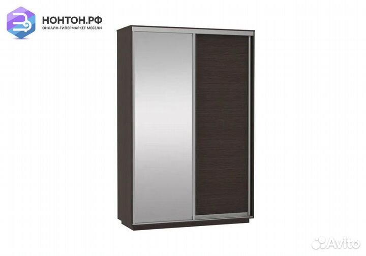 Шкаф-купе Нонтон Хит с зеркалом венге