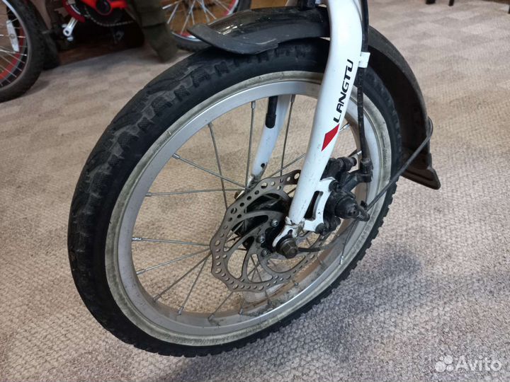 Складной велосипед langtu под ремонт