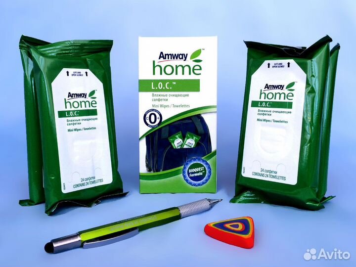 Влажные очищающие салфетки Amway L.O.C. 4уп х 24шт