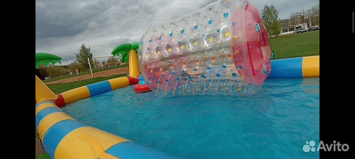 Детский надувной бассейн бу, роллер, лодочки