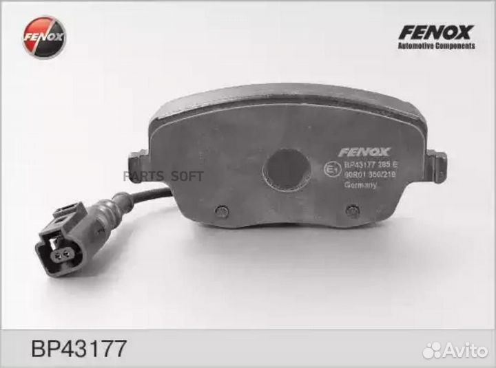 Fenox BP43177 Колодки тормозные передние, с датчик