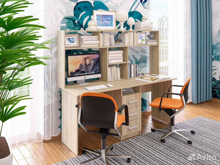 Стол компьютерный для двоих Ск-58