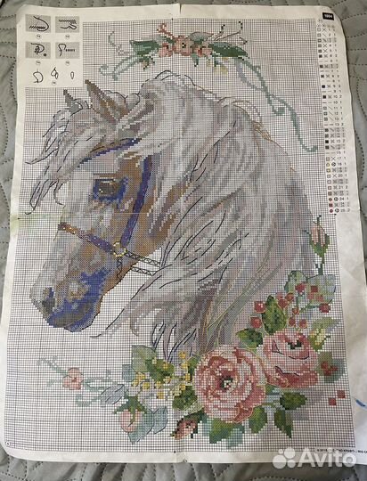 Схема для вышивания остатки от набора