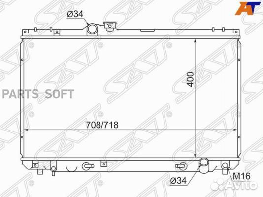 Радиатор охлаждения Тойота Чайзер JZX100/GX110 2,0