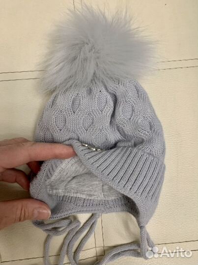 Комплект шапка и снуд новый