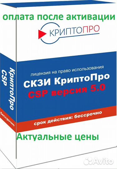 Серийный номер Криптопро CSP 5.0.12600 Бессрочно