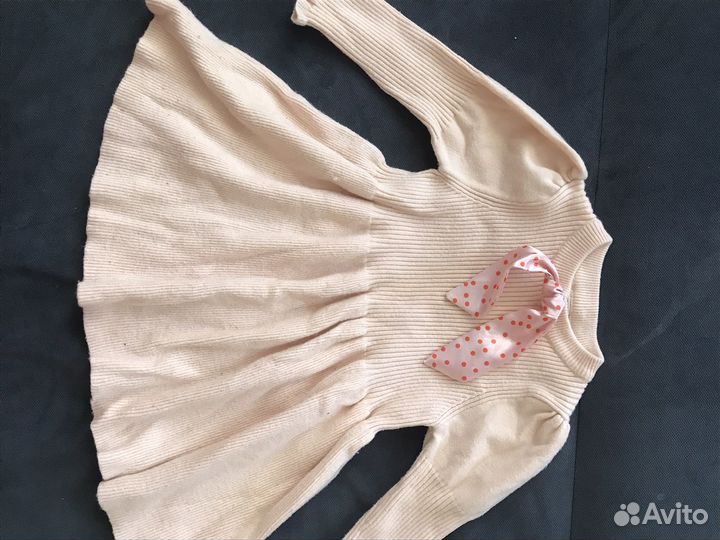 Вязанное платье для девочки Корея