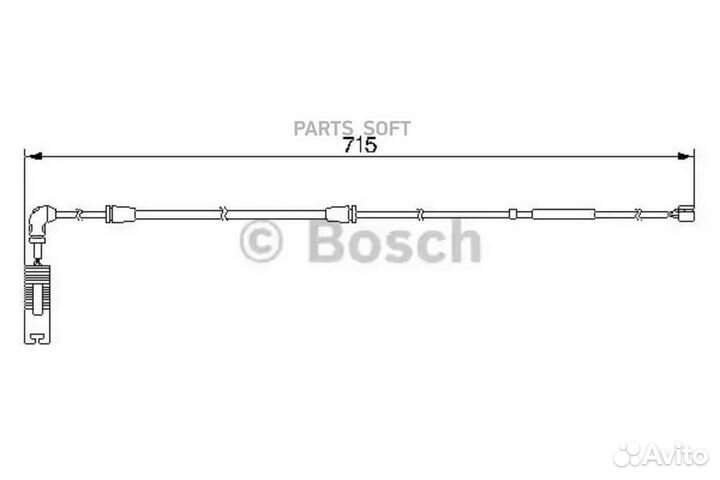 Bosch 1 987 474 946 qbws020018560F 34351165580 датчик износа колодок зад.\ BMW X5 all 00 L715